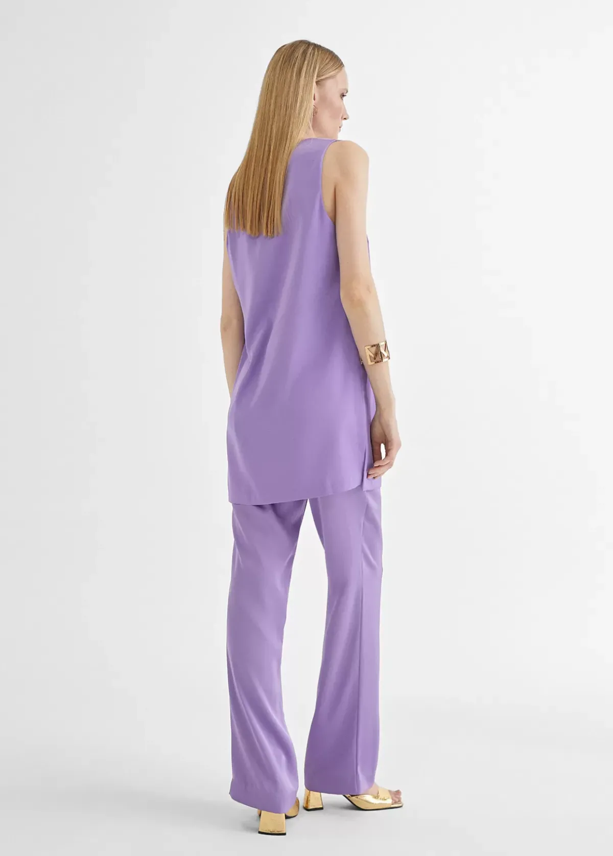 Best Top largo con aberturas Camisetas Y Tops|Camisas Y Blusas