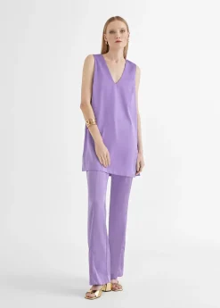 Best Top largo con aberturas Camisetas Y Tops|Camisas Y Blusas