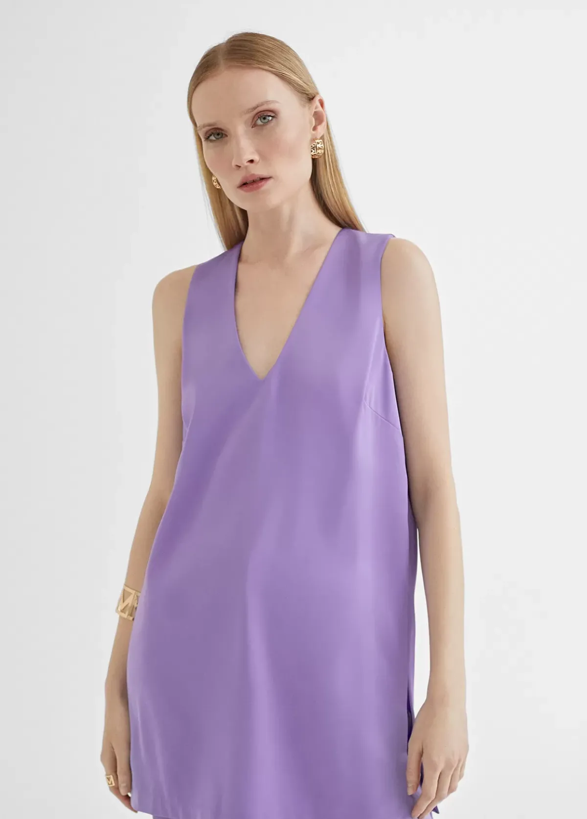 Best Top largo con aberturas Camisetas Y Tops|Camisas Y Blusas