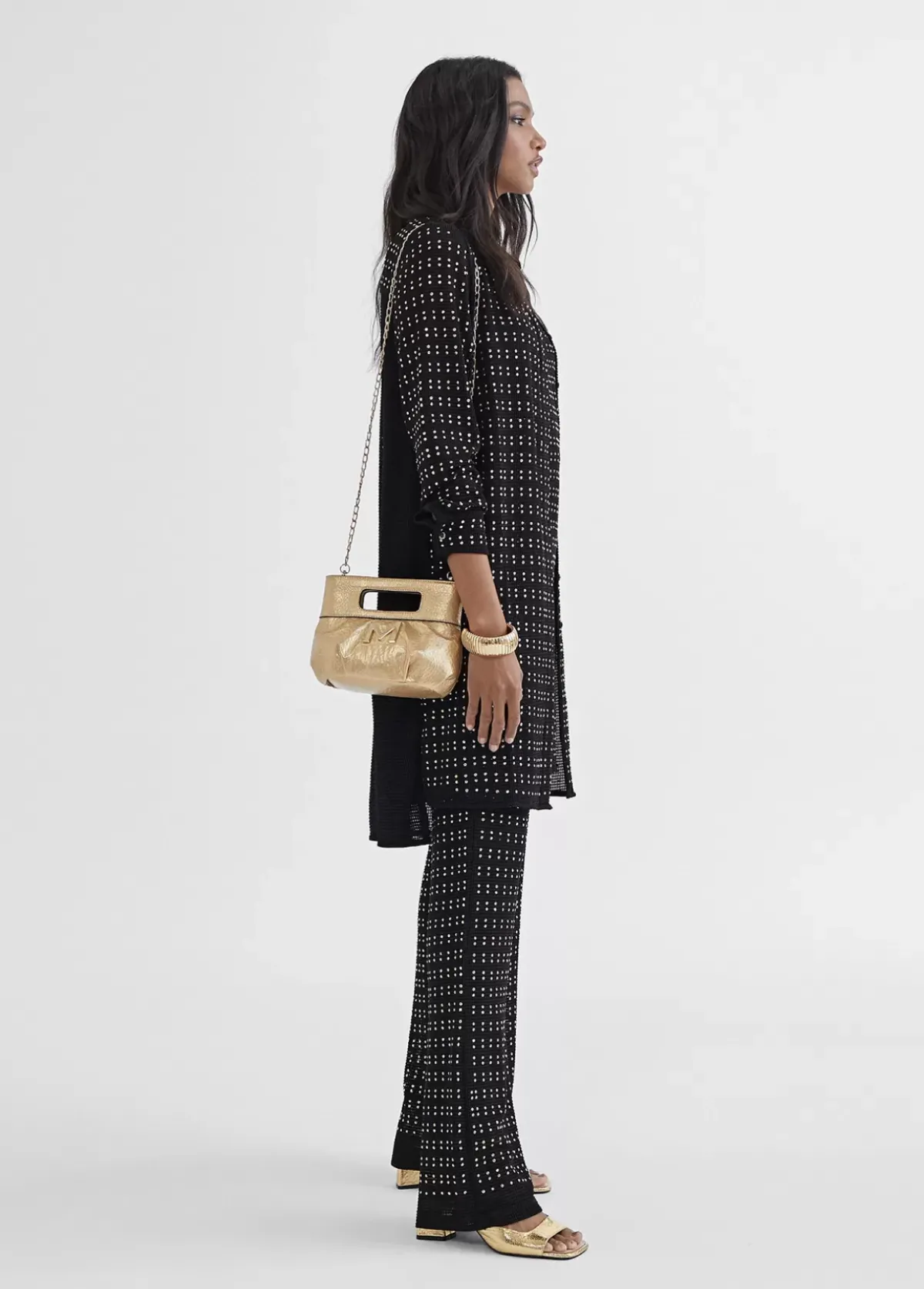 Outlet Top largo con piezas metalicas Camisetas Y Tops