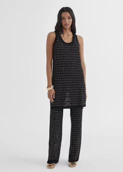 Outlet Top largo con piezas metalicas Camisetas Y Tops