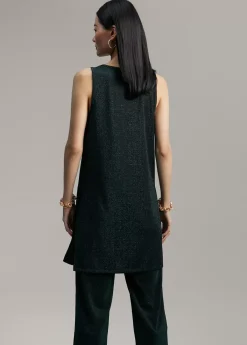 Discount Top largo lúrex Camisetas Y Tops