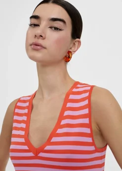 Sale Top punto bicolor Camisetas Y Tops|Punto