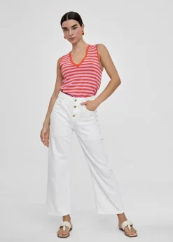 Sale Top punto bicolor Camisetas Y Tops|Punto