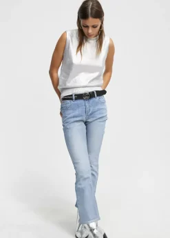 Online Top punto laminado Camisetas Y Tops|Punto