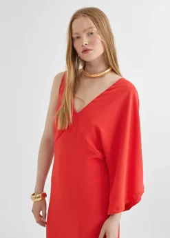 Best Vestido asimétrico manga Vestidos Y Faldas