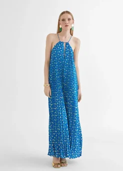 Sale Vestido azul monograma Vestidos Y Faldas