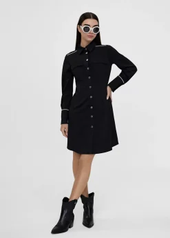 Hot Vestido corto camisero ceñido Vestidos Y Faldas