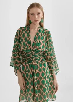 Hot Vestido corto fluido estampado Vestidos Y Faldas