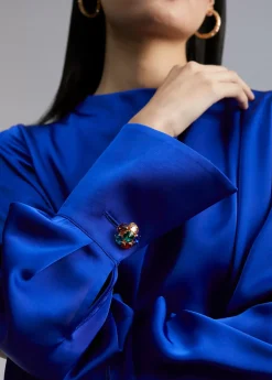 Outlet Vestido corto satinado Vestidos Y Faldas