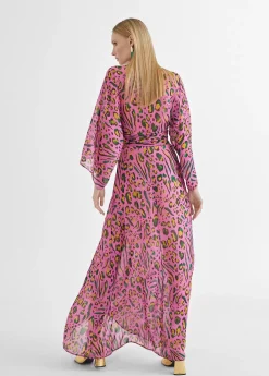 Vestido largo animal print color Vestidos Y Faldas