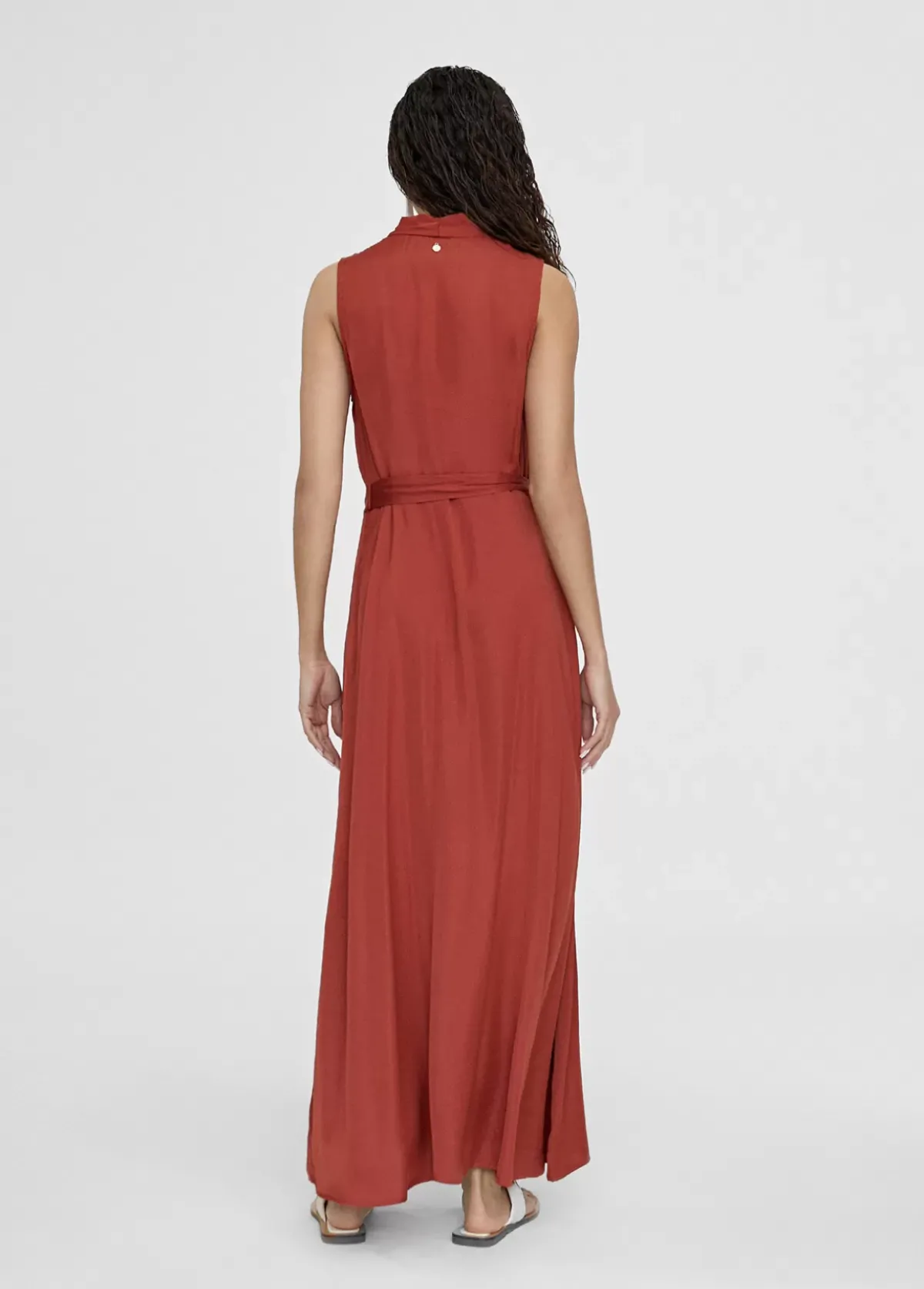 Online Vestido largo escote pico Vestidos Y Faldas