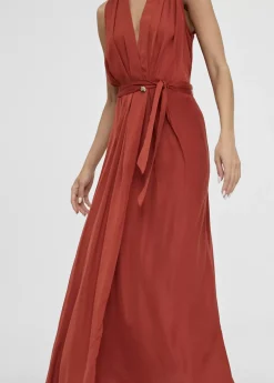 Online Vestido largo escote pico Vestidos Y Faldas