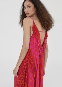 Vestido largo estampado animal print Baño