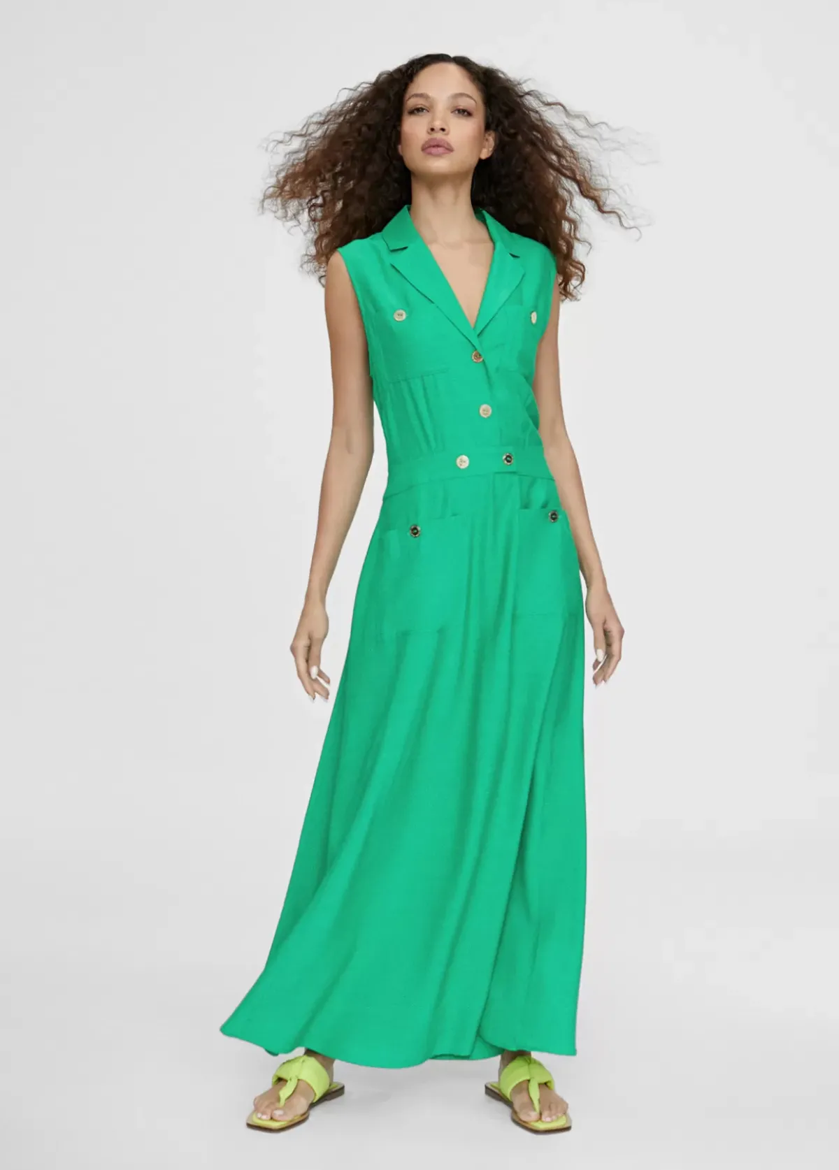 Outlet Vestido largo fluido Vestidos Y Faldas