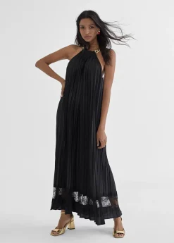 Clearance Vestido largo halter Vestidos Y Faldas