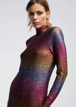 New Vestido largo lúrex Vestidos Y Faldas