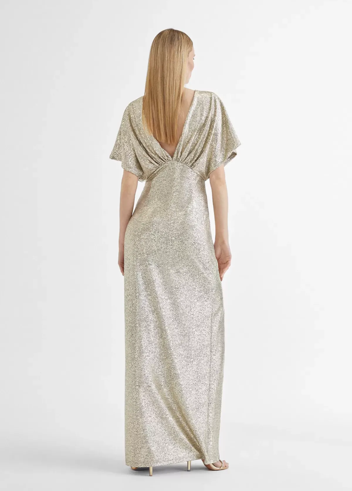 Sale Vestido largo manga corta ancha Vestidos Y Faldas