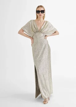 Sale Vestido largo manga corta ancha Vestidos Y Faldas