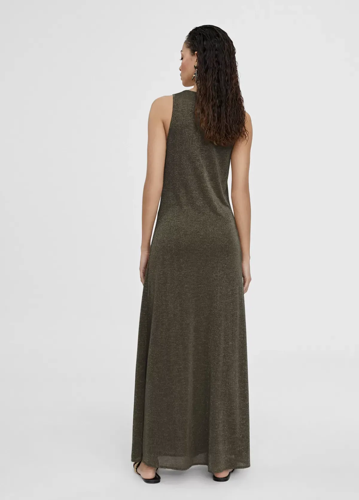 Sale Vestido largo y dorado Vestidos Y Faldas|Punto