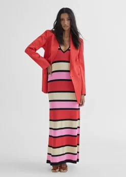 Sale Vestido largo rayas Vestidos Y Faldas|Punto