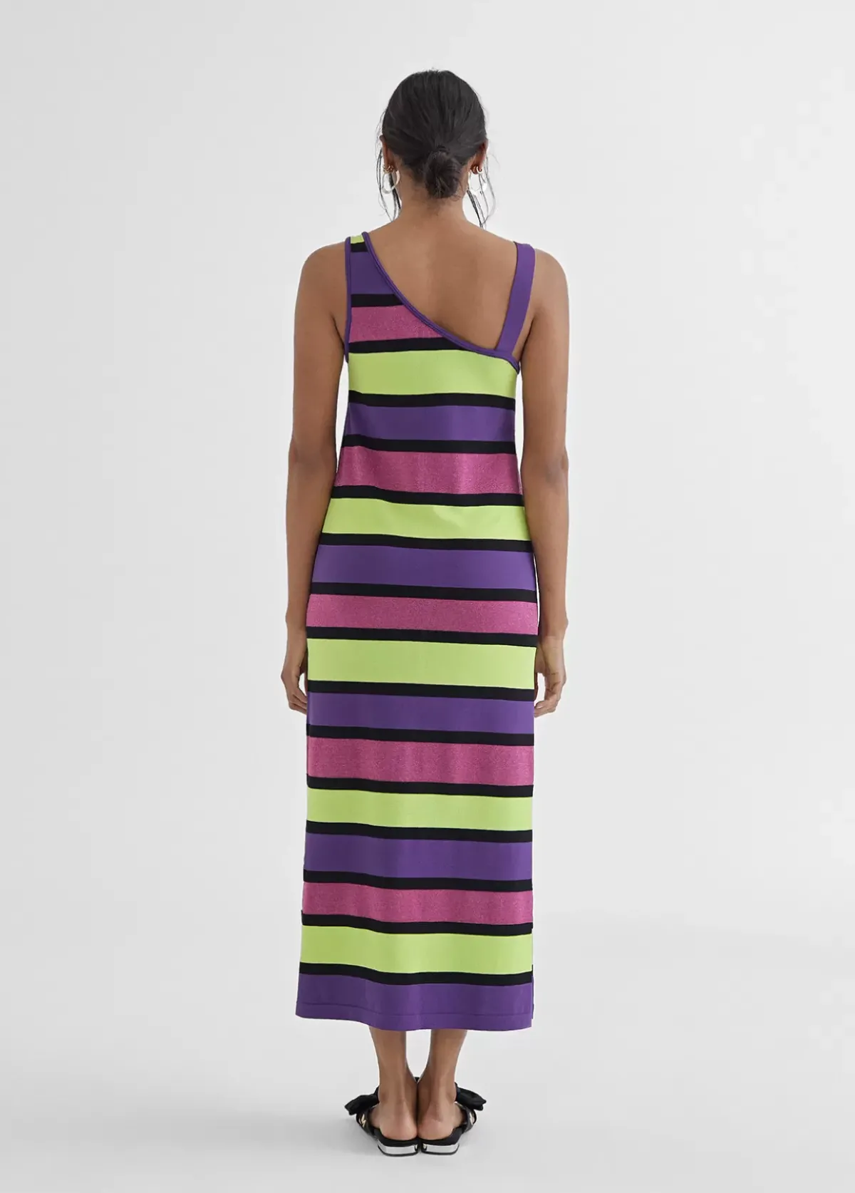 Sale Vestido largo rayas Punto