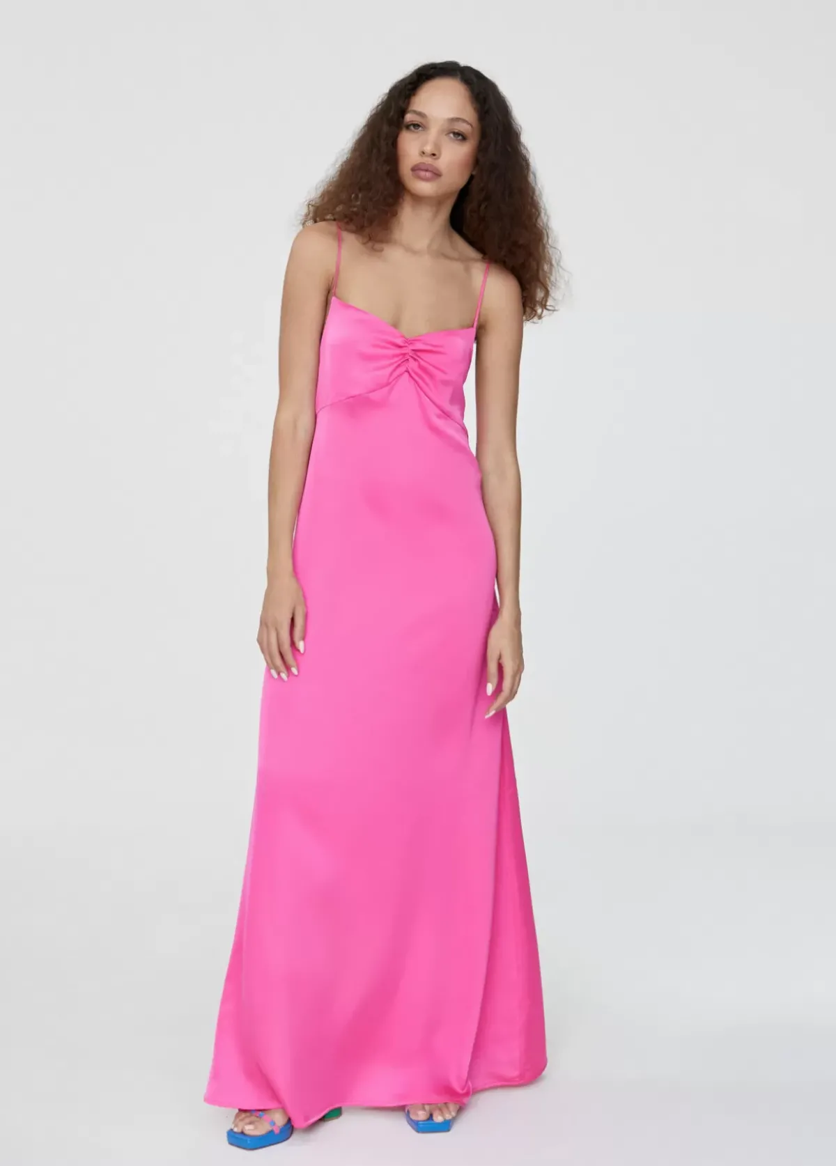 Outlet Vestido largo tipo lencero Vestidos Y Faldas