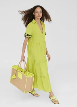 Sale Vestido midi de volantes Vestidos Y Faldas|Baño