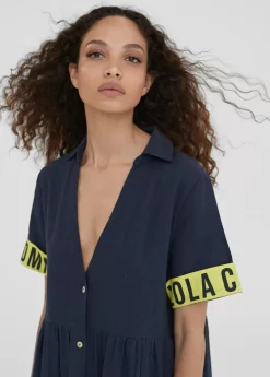 Outlet Vestido midi de volantes Vestidos Y Faldas|Baño