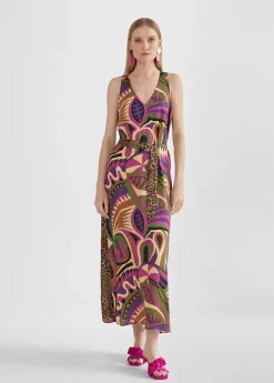 Best Vestido midi estampado Vestidos Y Faldas