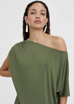 Online Vestido midi fruncido Vestidos Y Faldas