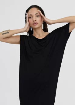 Best Vestido midi fruncido Vestidos Y Faldas