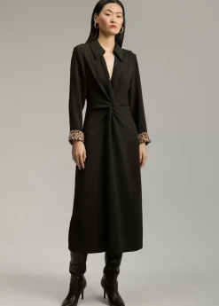 New Vestido midi nudo Vestidos Y Faldas