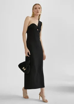 Outlet Vestido midi tirante asimétrico Vestidos Y Faldas