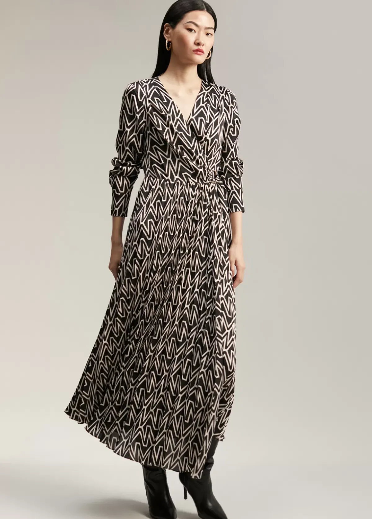 Outlet Vestido monograma bicolor Vestidos Y Faldas