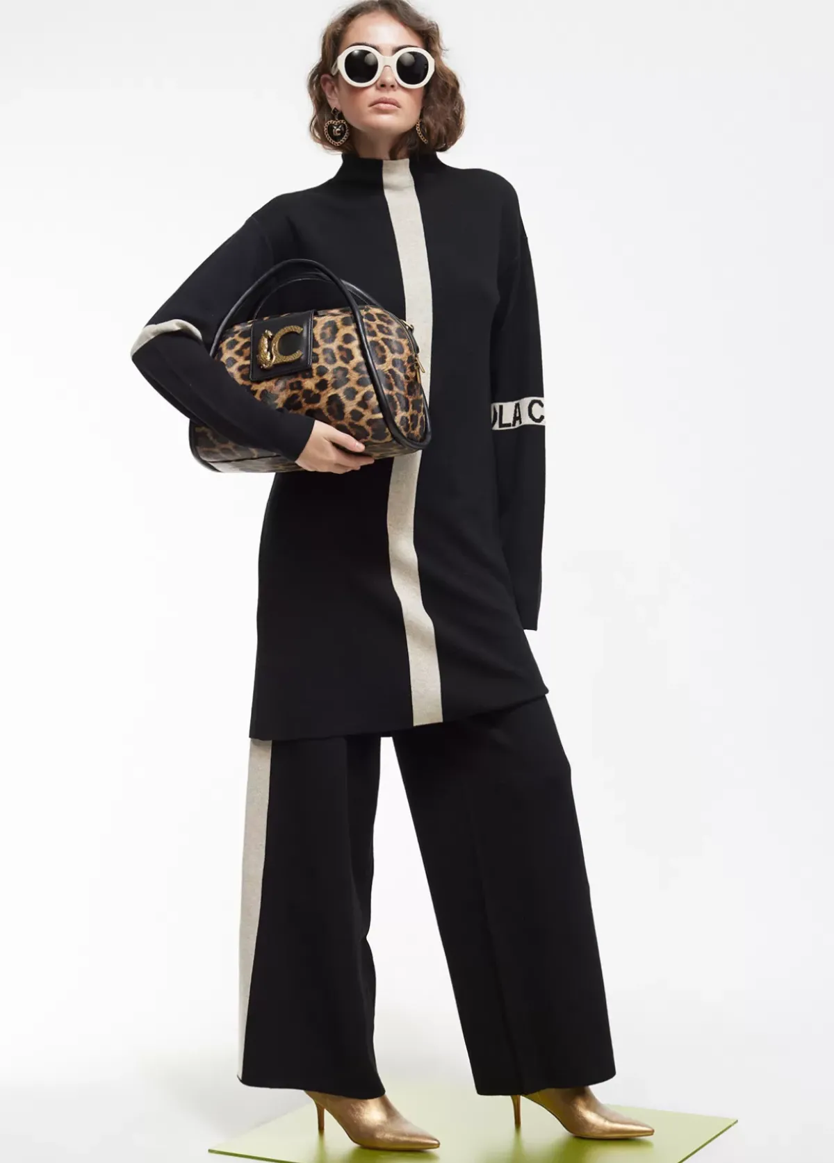 Sale Vestido punto bicolor Punto|Vestidos Y Faldas