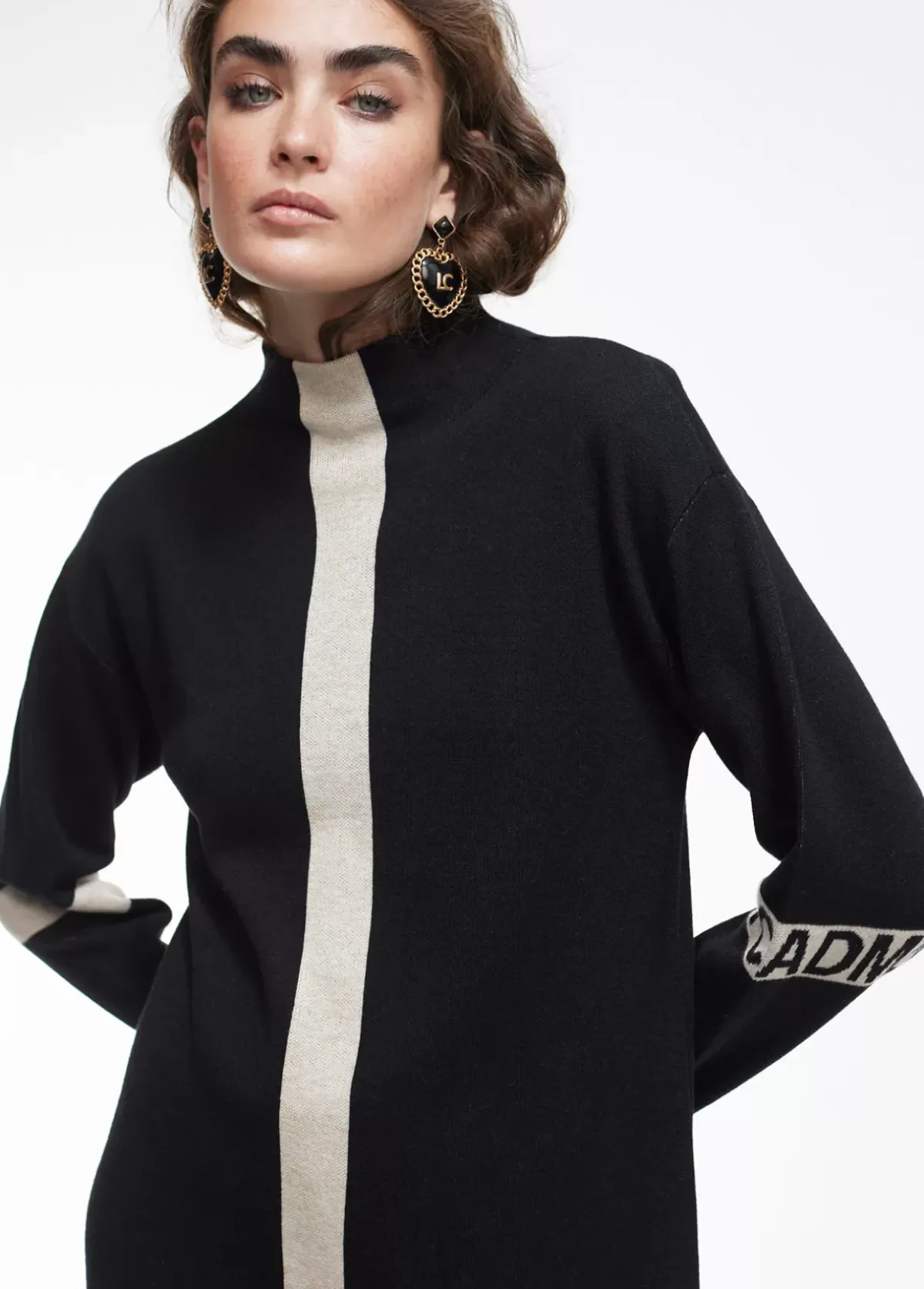 Sale Vestido punto bicolor Punto|Vestidos Y Faldas