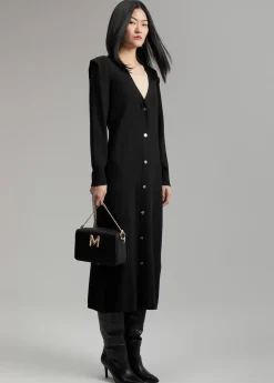 New Vestido punto hombreras Vestidos Y Faldas