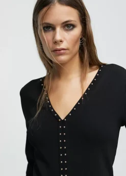 Sale Vestido punto tachas Punto|Vestidos Y Faldas