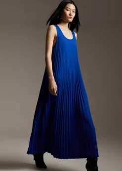 Online Vestido sin manga plisado Vestidos Y Faldas