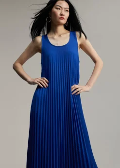 Online Vestido sin manga plisado Vestidos Y Faldas