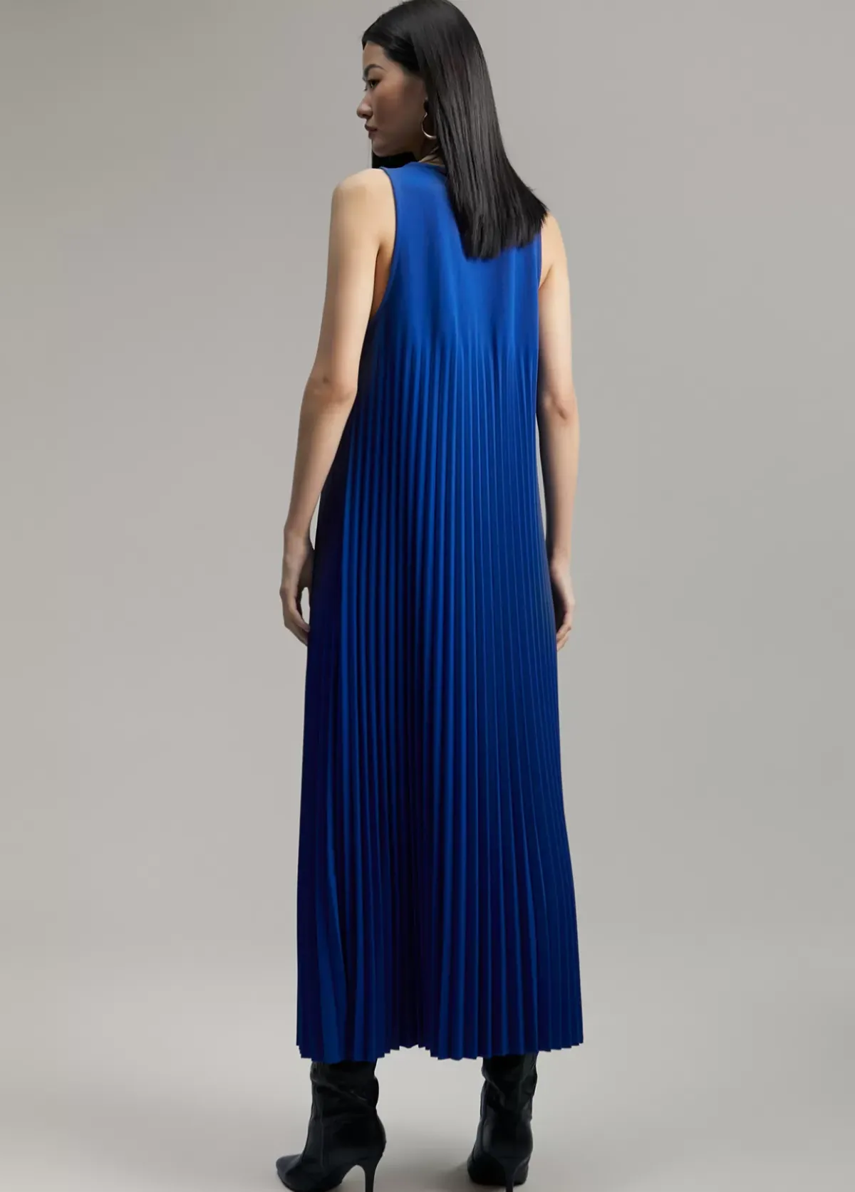 Online Vestido sin manga plisado Vestidos Y Faldas