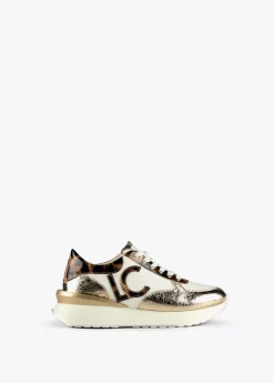Sale Zapatillas sneakers detalles animal print Calzado