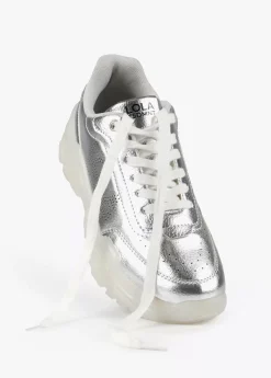 Sale Zapatillas tipo sneakers metalizadas Calzado