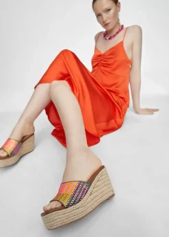 Clearance Zueco plataforma multicolor Calzado