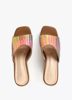 Clearance Zueco plataforma multicolor Calzado